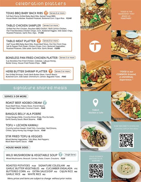 TABLO kitchen x cafe South Triangle QC .